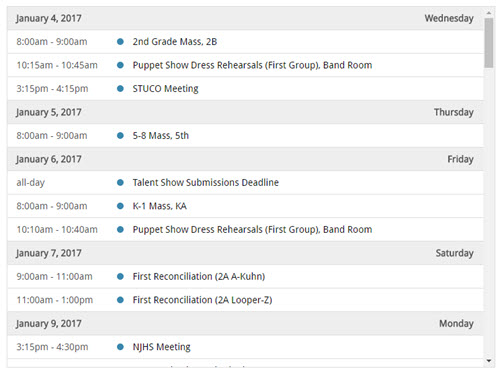 Google Calendar for Church Website
