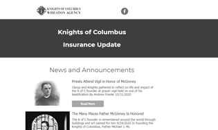 Knights of Columbus Email Newsletter Service